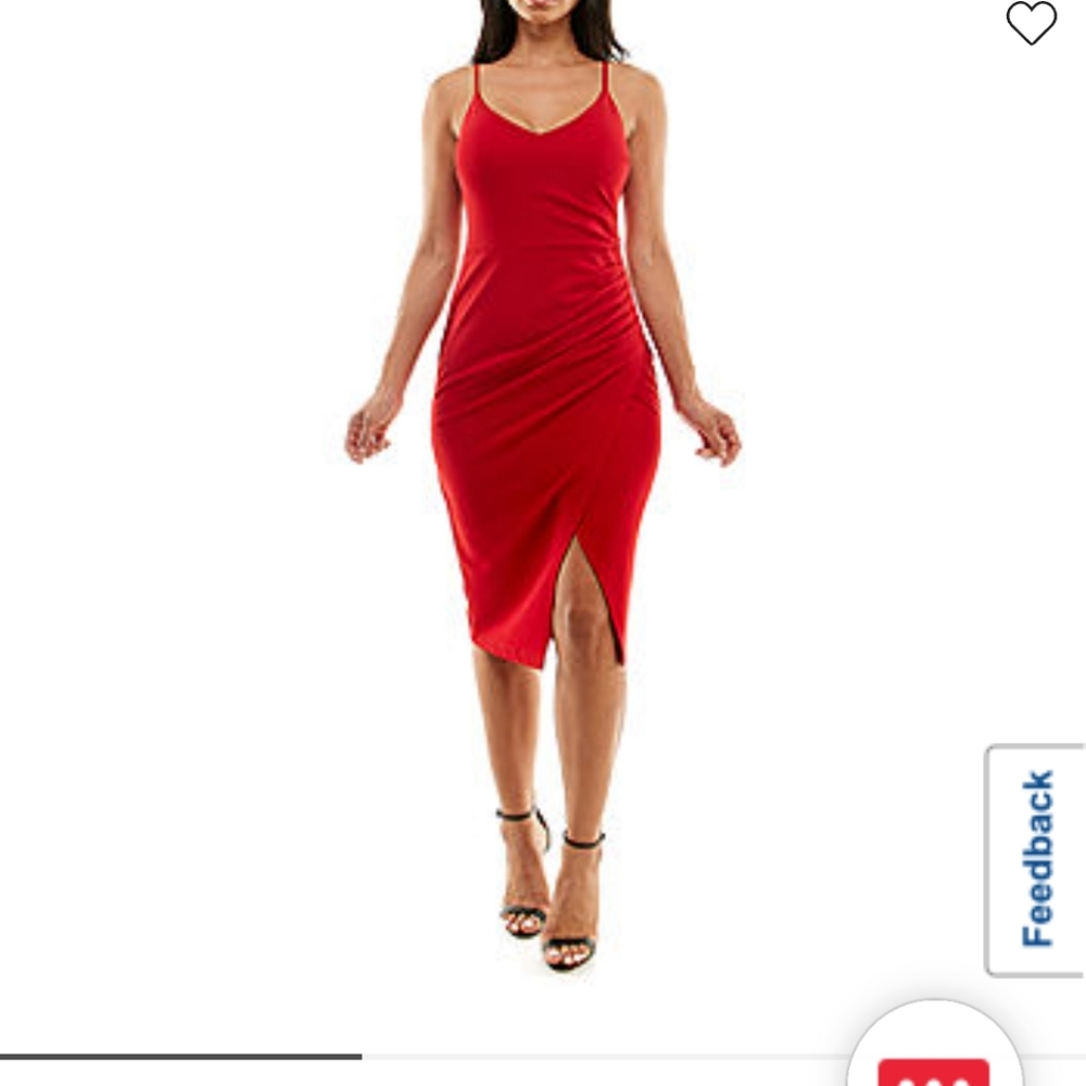 Midi burgandy dress
